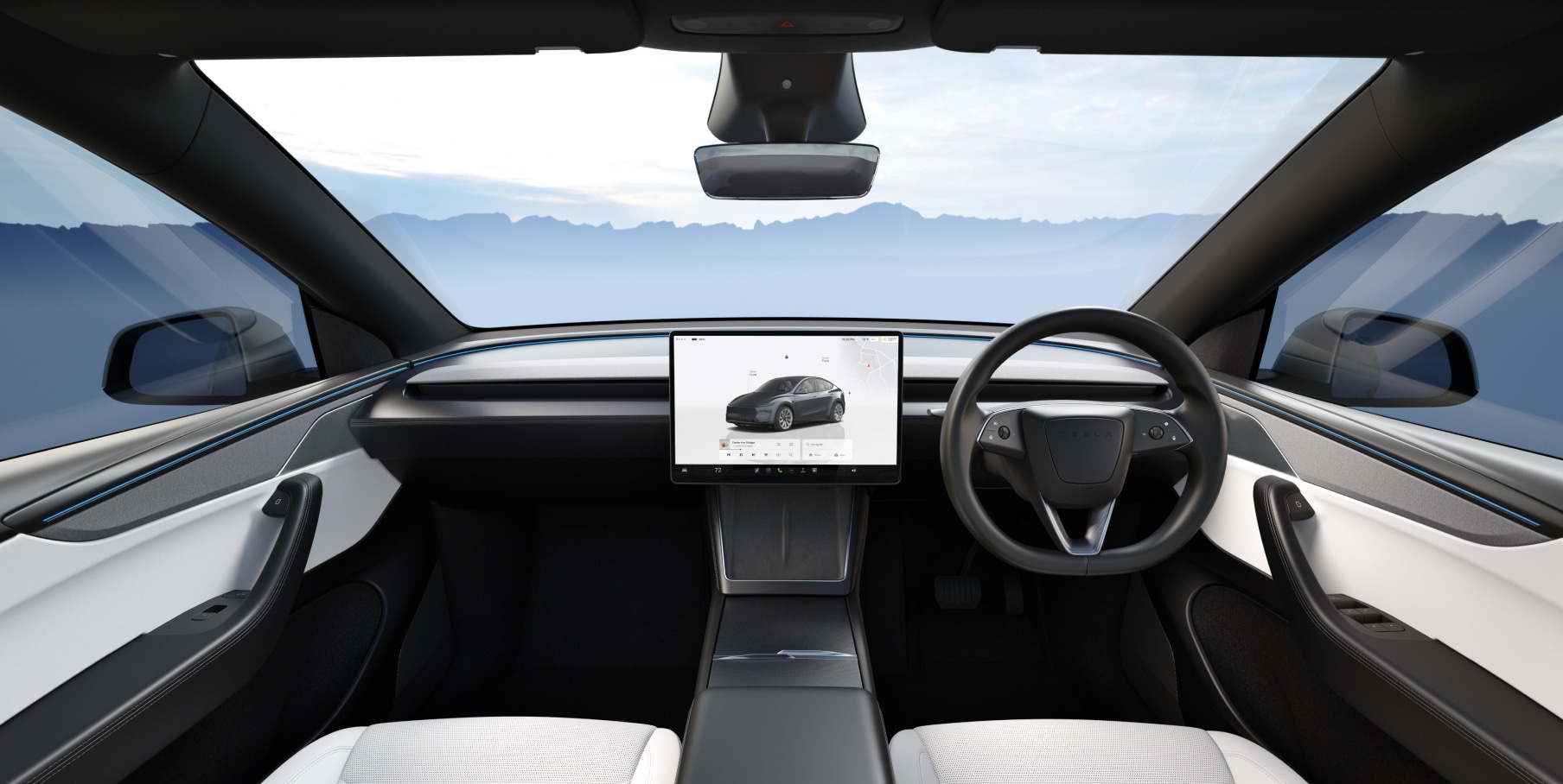 Tesla Model Y Premium Long Range AWD interior 3