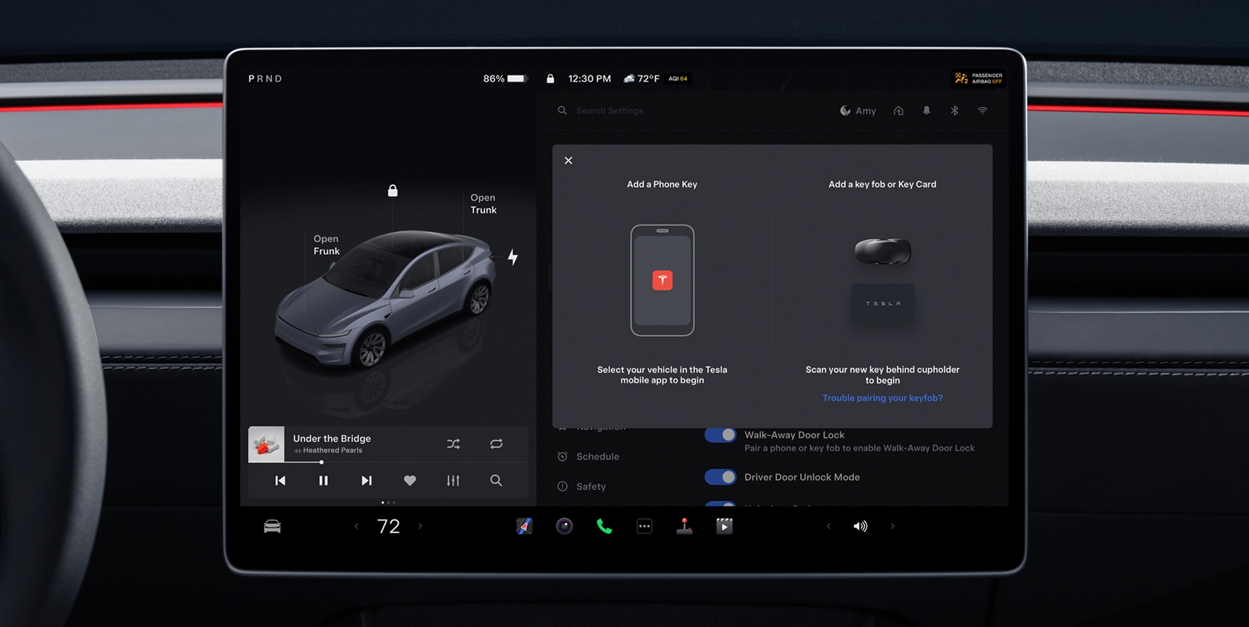 Tesla Model Y Premium Long Range RWD interior 1